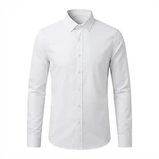 Wholesale Men's Slim Fit Long Sleeve Cotton Blend Dress Shirts