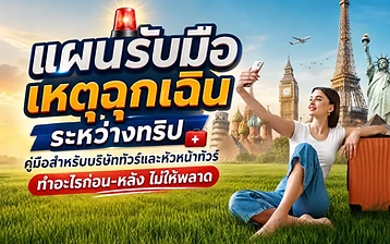 ภาพปกบทความ แผนรับมือเหตุฉุกเฉินระหว่างทริป คู่มือสำหรับบริษัททัวร์และหัวหน้าทัวร์