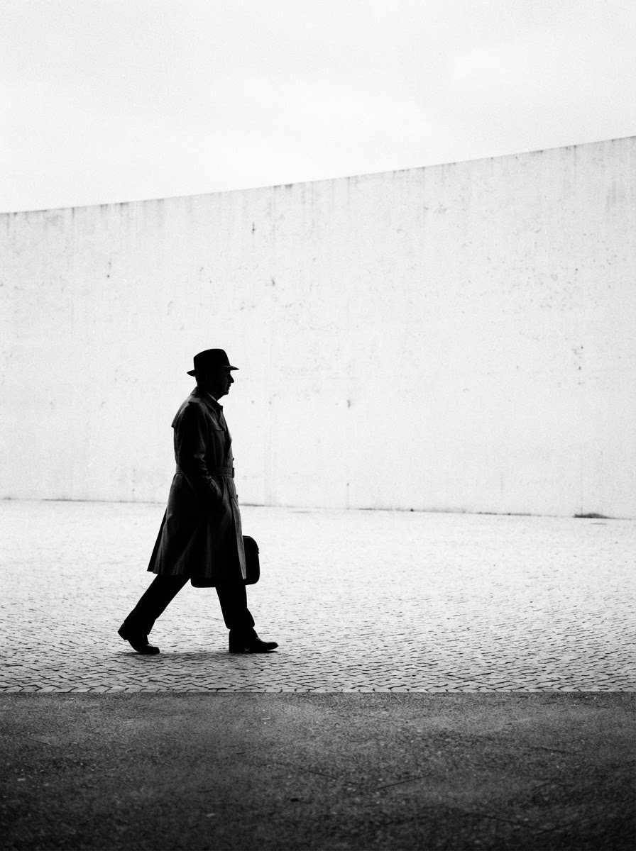 Figure in a trench coat