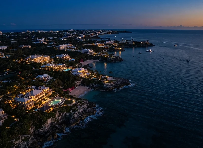 Daytime fireworks and special effects over Bermuda