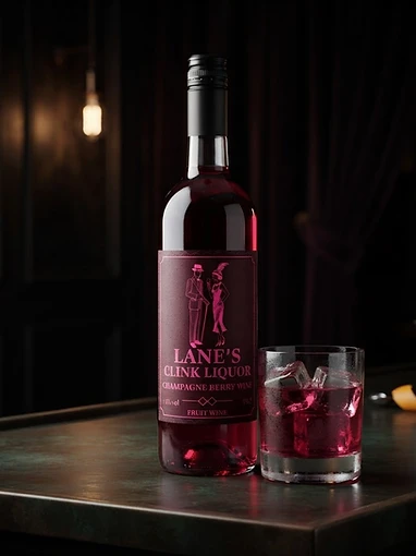 Lanes Clink Liquor — premium fruit wine bottle