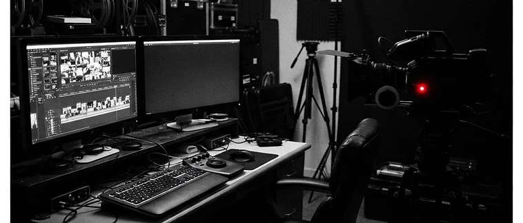 Film editing suite and cinema camera