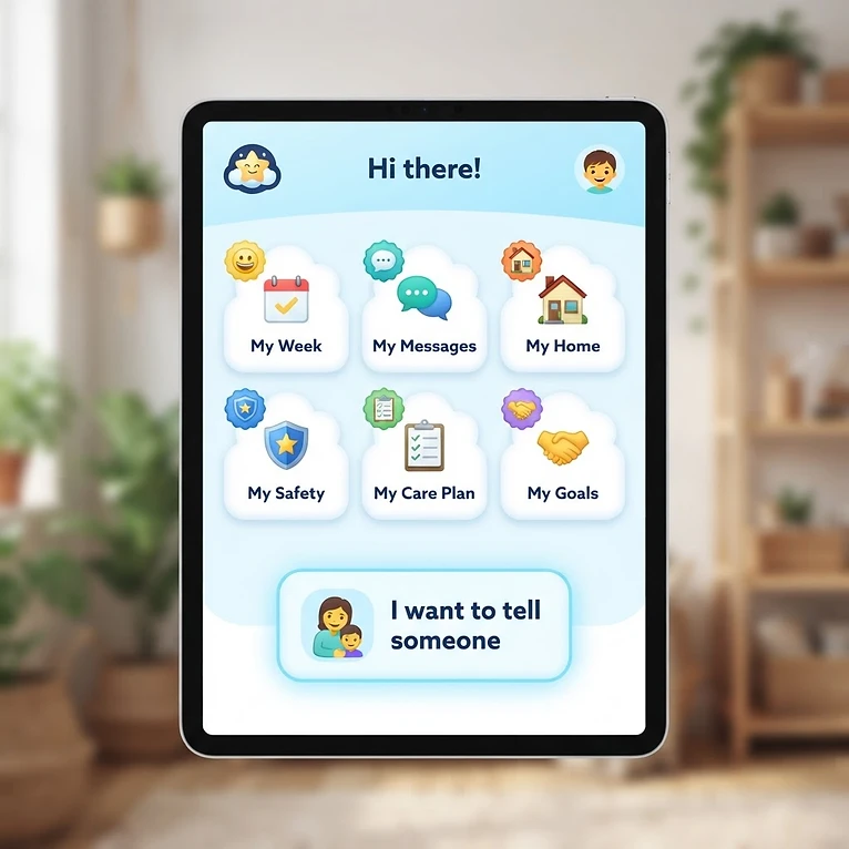 My Voice First children's dashboard