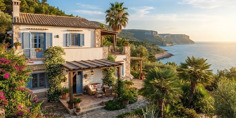 Single House In Uncontaminated Nature Sea View