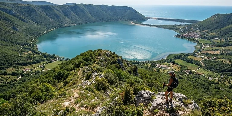 Trekking panoramico dell'anfiteatro naturale del Lago di Varano