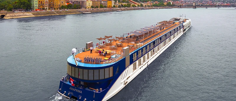 River cruise ship on the Danube in Budapest
