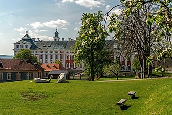 Broumov monastery and the monastery garden