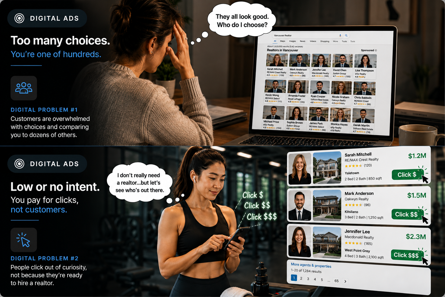 The problem with digital ads: too many choices and low or no intent