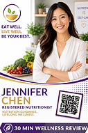 Jennifer Chen, Registered Nutritionist — Free 30 Min Diet Analysis