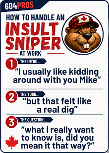 HOW TO HANDLE AN INSULT SNIPER