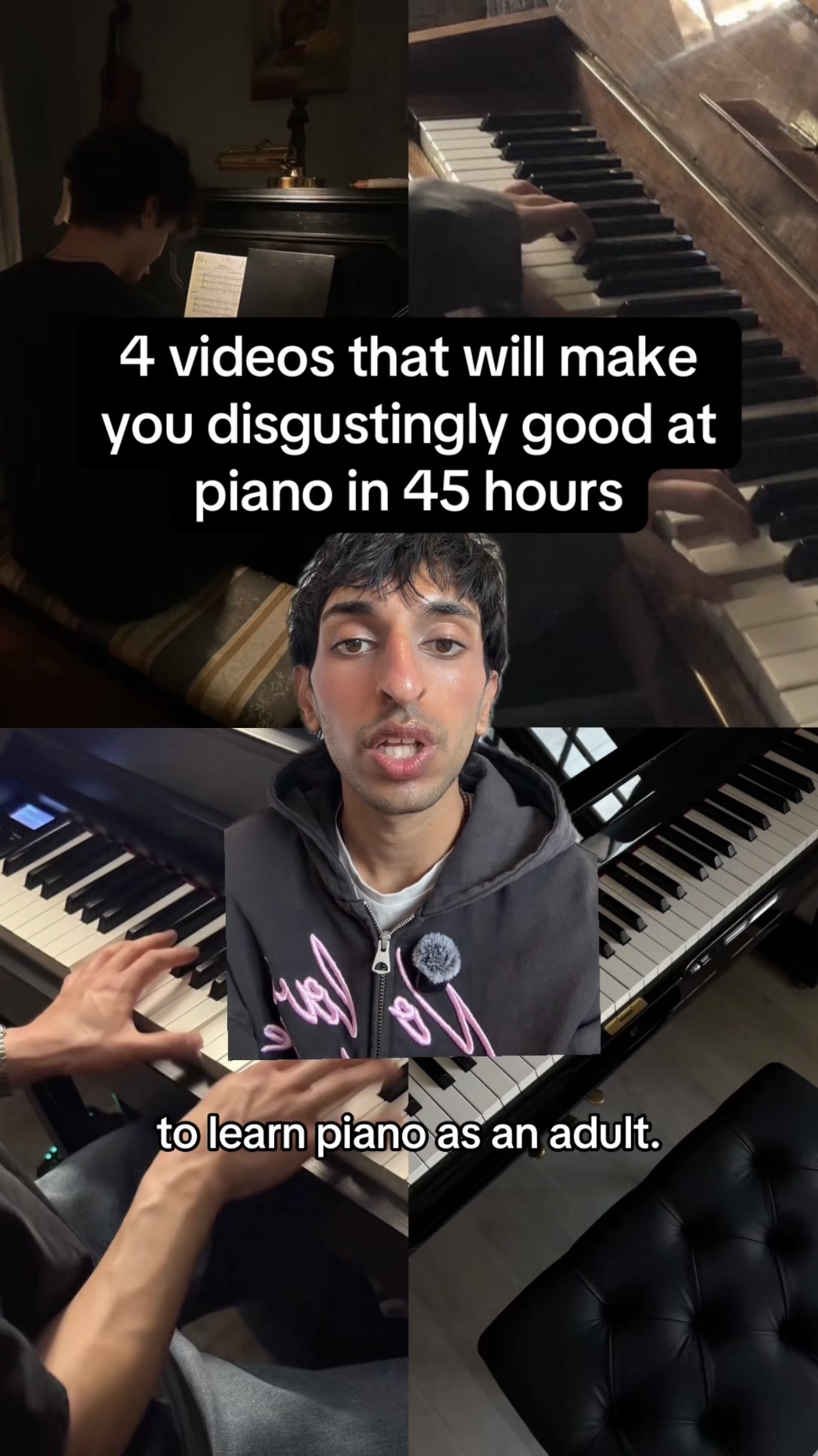 4 videos that will make you disgustingly good at piano in 45 hours