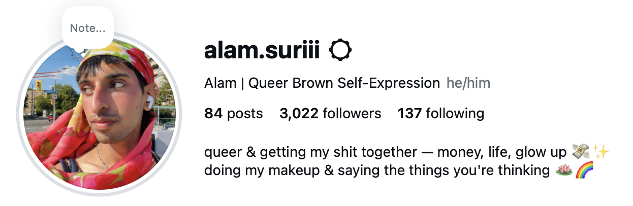alam.suriii — Instagram profile