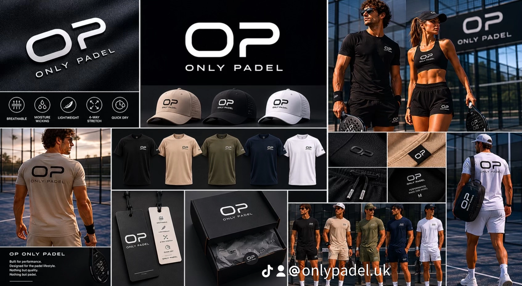 OP Padel Shorts — Black