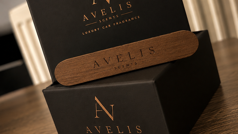 Avelis Signature Vent Diffuser in a luxury car interior