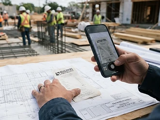 Receipt scanning on a construction job site