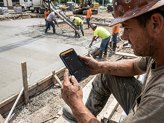 Construction dashboard with job costs and estimates