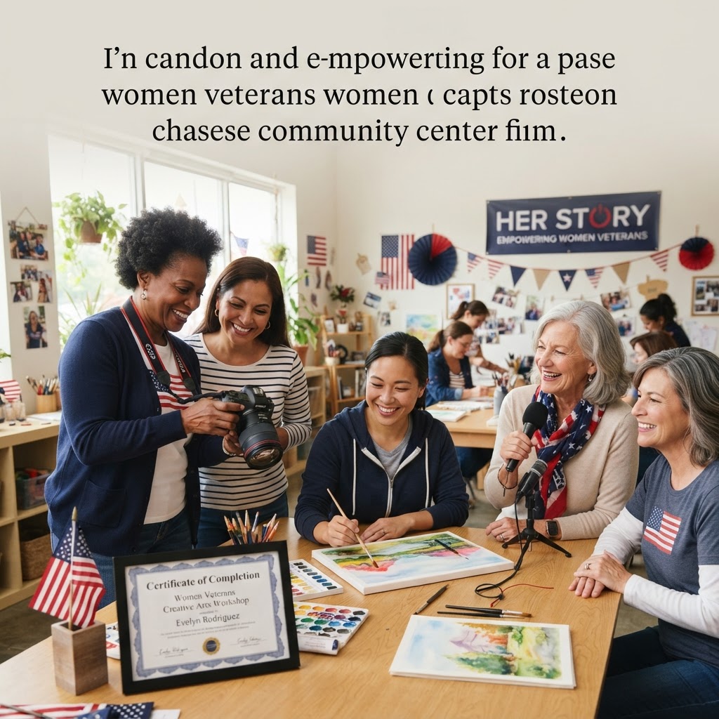 Women veterans skill building, peer certification, and therapeutic art workshops