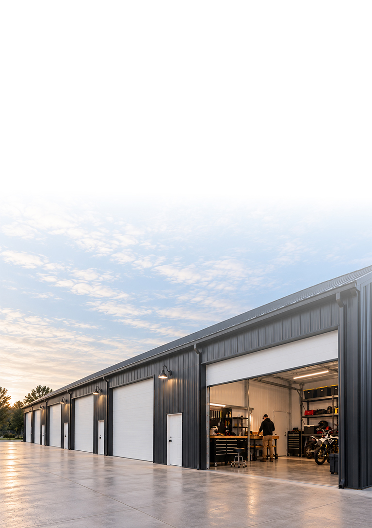 Flex Base commercial flex-space building exterior in Central Illinois