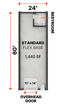 1,440 SF Flex Base Standard floor plan