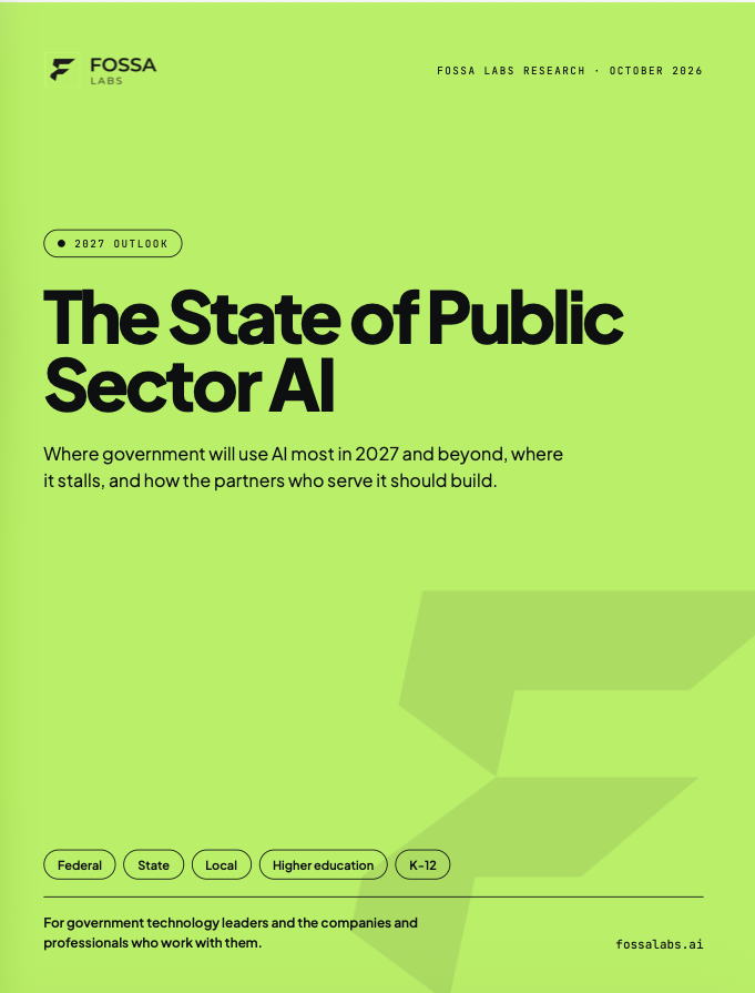 Cover of The State of Public Sector AI, 2027 Outlook