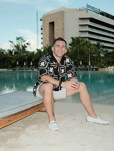 Elijah at a resort in Mexico