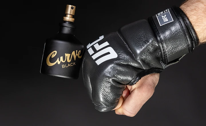 UFC × Curve Black brand campaign
