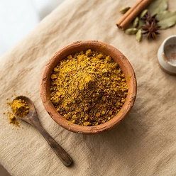 Curry em pó — blend indiano com raiz brasileira. 🇮🇳