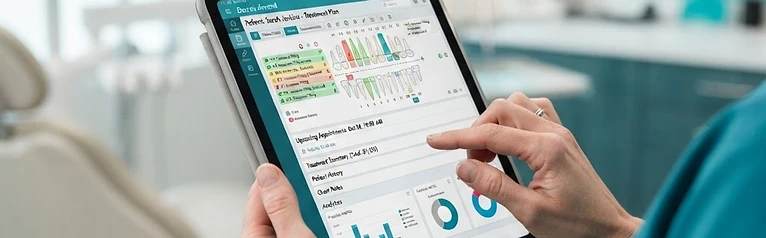 Profissional usando o software Vimaka