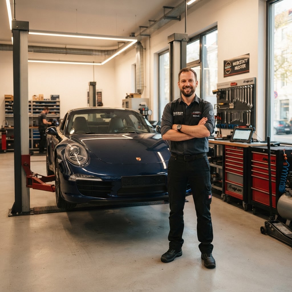 Autowerkstatt Autoservice Ott mit KFZ-Mechaniker