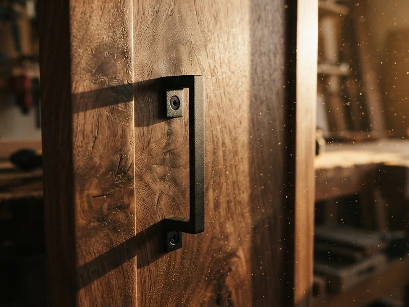Dark stained walnut cabinetry