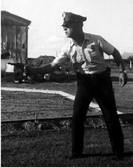 Dennis as a young police officer in the Tempe Police Department