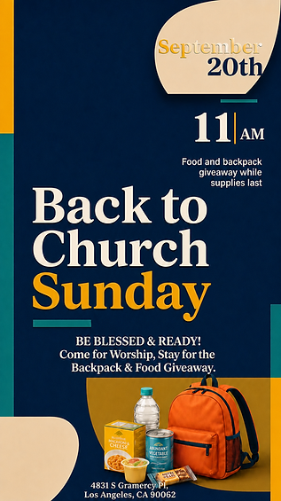 Back to Church Sunday