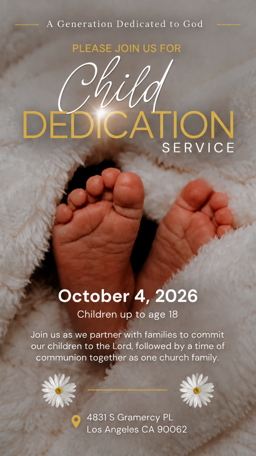 Child Dedication Service