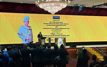 P2 Indoor LED Screen — SUK Perak Dewan Banquet — Government LED display in SUK Perak Dewan Banquet — view 1