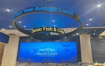 Dual Circular LED Displays — BatterCatch, AEON Mall Tebrau City — Corporate LED display in Johor Bahru — view 4