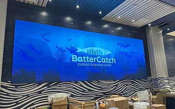 P2.5 Indoor LED Screen — BatterCatch, AEON Mall Tebrau City — Corporate LED display in Johor Bahru — view 2