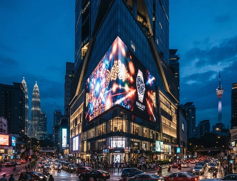 LED display installation
