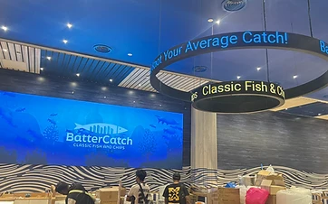 Dual Circular LED Displays — BatterCatch, AEON Mall Tebrau City — Corporate LED display in Johor Bahru — view 3