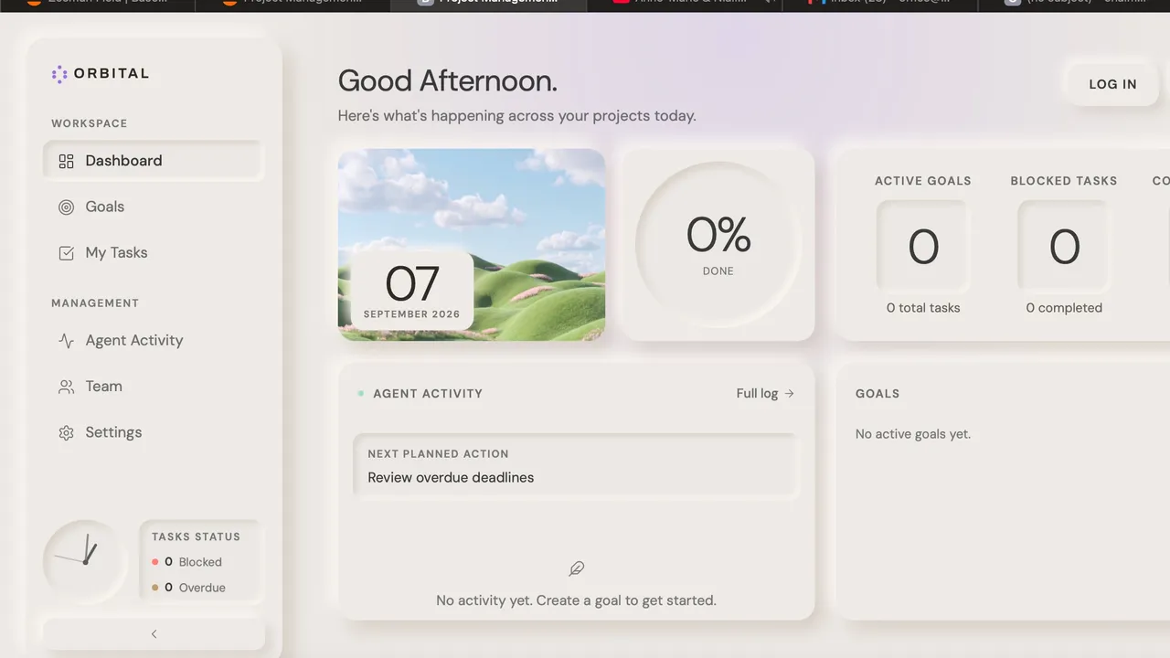 Management System template preview