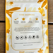Kind Morning — back of pack with ingredients and instructions