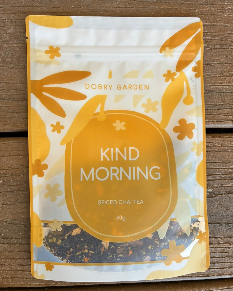 Kind Morning — Spiced Chai Tea photographed in the Dobry Garden