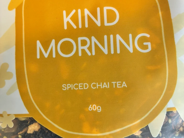The loose botanicals inside Kind Morning