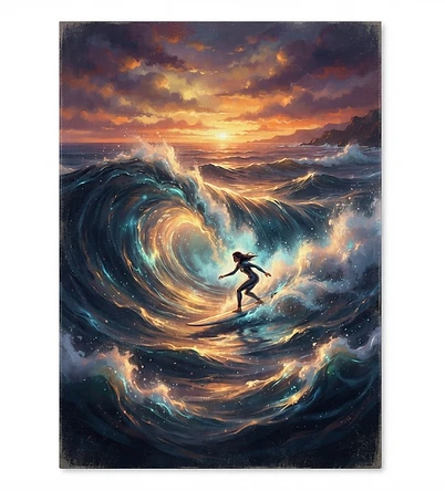 Affiche cinématique, In Waves