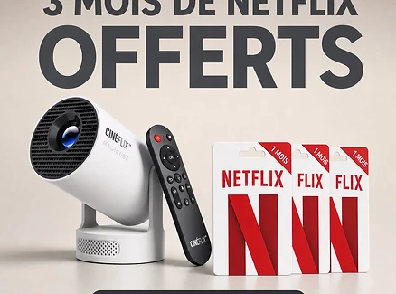 Projecteur Cinéflix Magicube + 3 mois de Netflix offerts