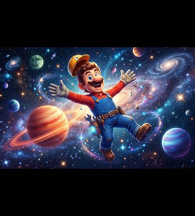 Affiche cinématique, Super Mario Galaxy, le film