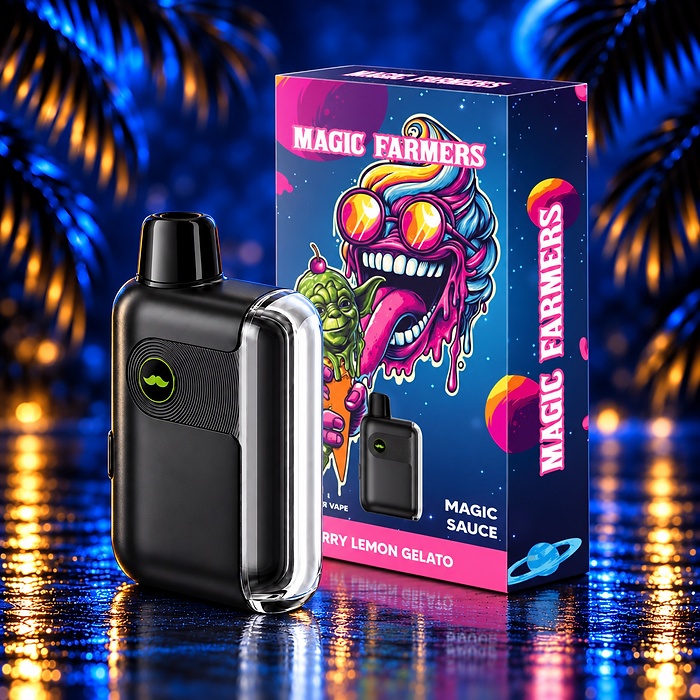 5 g Infused Vape Yoda Ice Cream von Magic Farmers – Cherry Lemon Gelato mit Originalverpackung