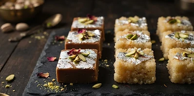 Assorted barfi and sweets