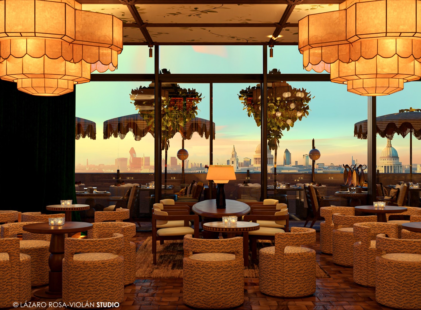 Sushi Club rooftop terrace