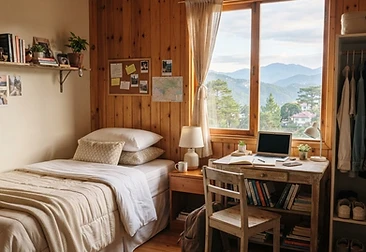 Sunny bedspace near SLU Bonifacio