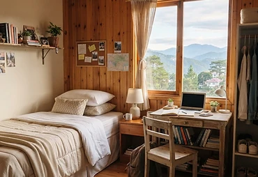 Sunny bedspace near SLU Bonifacio